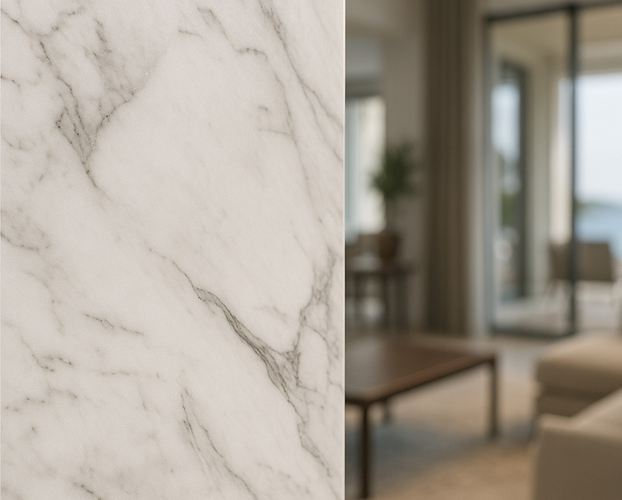 Carrara Bianco – PVC Mega Panel