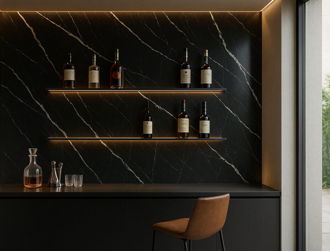 Carrara Black – PVC Wall Panel