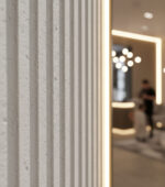 Flexible Stone Beige White Ripple Board