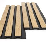 OAK/BLACK – PS PANEL ΜΕ 3D ΠΗΧΑΚΙΑ PIANO 12/122/2900mm
