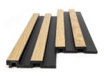 OAK/BLACK - PS PANEL με 3D ΠΗΧΑΚΙΑ RESIDENCE 21/122/2900 mm