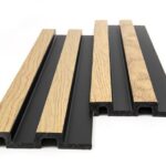 OAK/BLACK - PS PANEL με 3D ΠΗΧΑΚΙΑ RESIDENCE 21/122/2900 mm