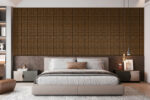 Vienna Walnut – Acoustic 3D Panel ψηφίδα τετράγωνο πλακάκι 10/550/550 mm - Image 2