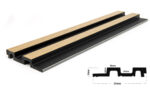 OAK/BLACK - PS PANEL με 3D ΠΗΧΑΚΙΑ RESIDENCE 21/122/2900 mm - Image 3