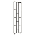 Ξύλινη Διακοσμητική Μονάδα Ραφιών - 250cm x 63.4cm x 7.5cm - Black (MDW-190295) - Image 2
