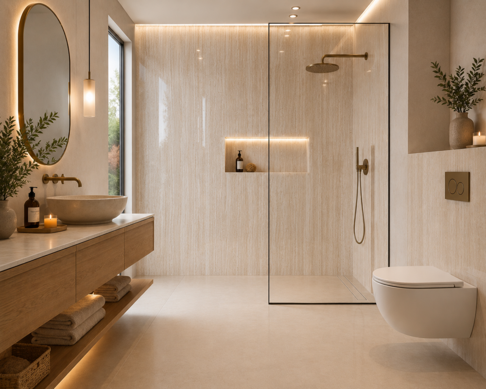 Traverten – PVC Mega Panel