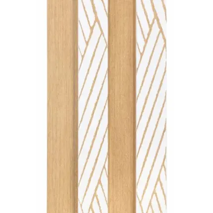 Natural White Oak – L Line 3D Wall Panel