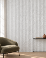 Soft Stone White Line Stone – Panel Εύκαμπτης Πέτρας 600×1200 mm SS0017 - Image 2